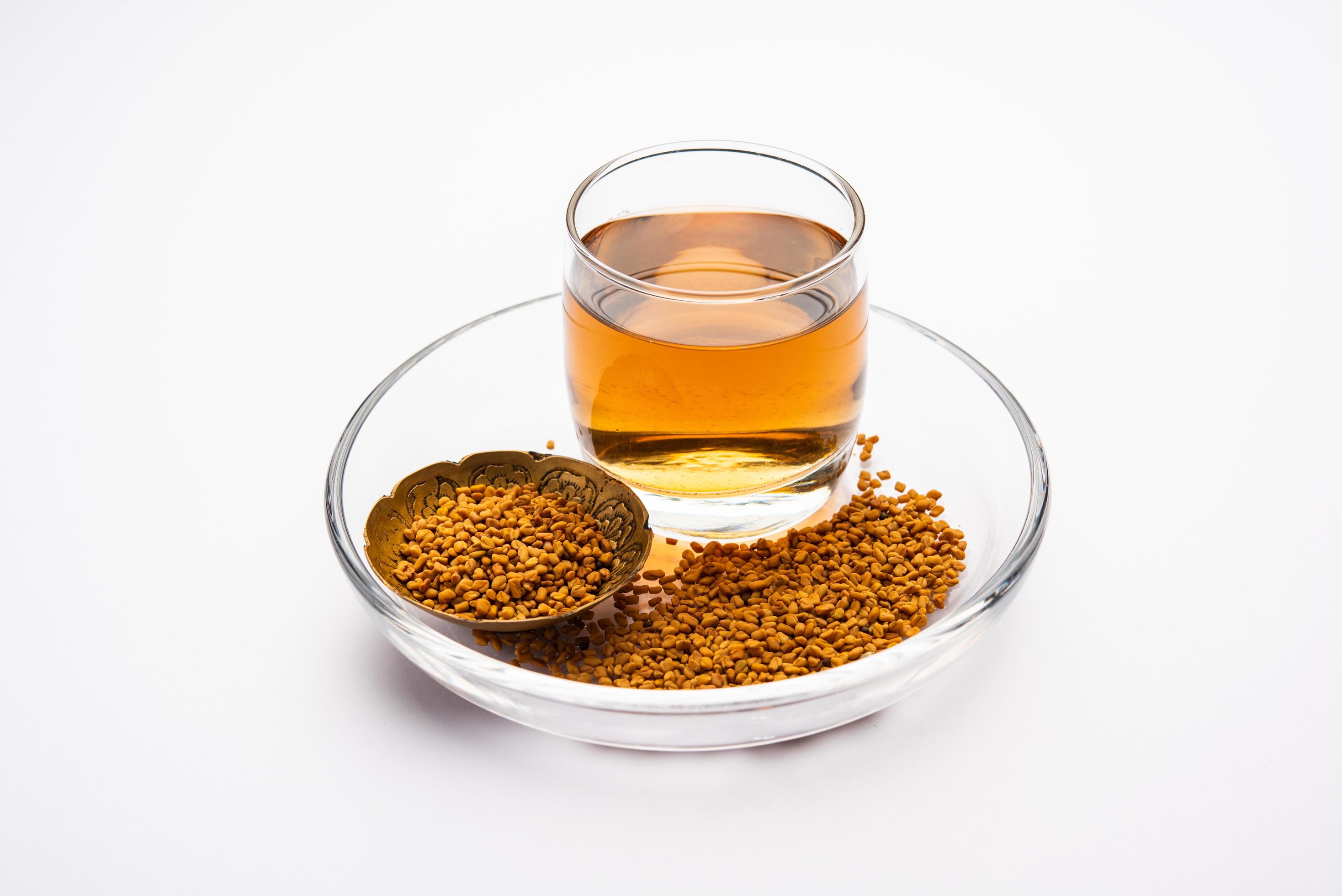 Fenugreek Seeds or Methi Dana drink by soaking it in water overnight