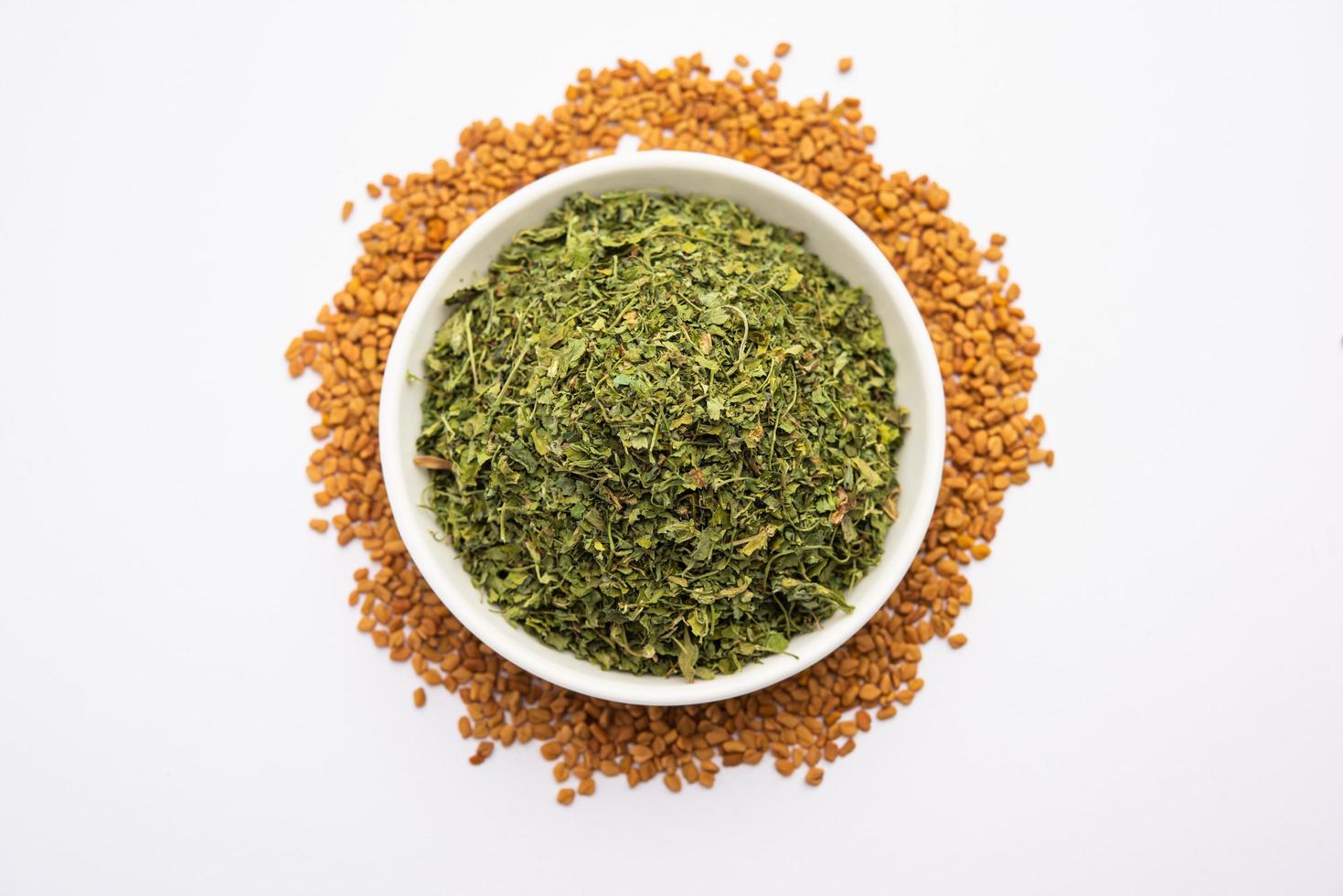 Kasuri Methi or Kasoori Methi or dried fenugreek leaves also known as