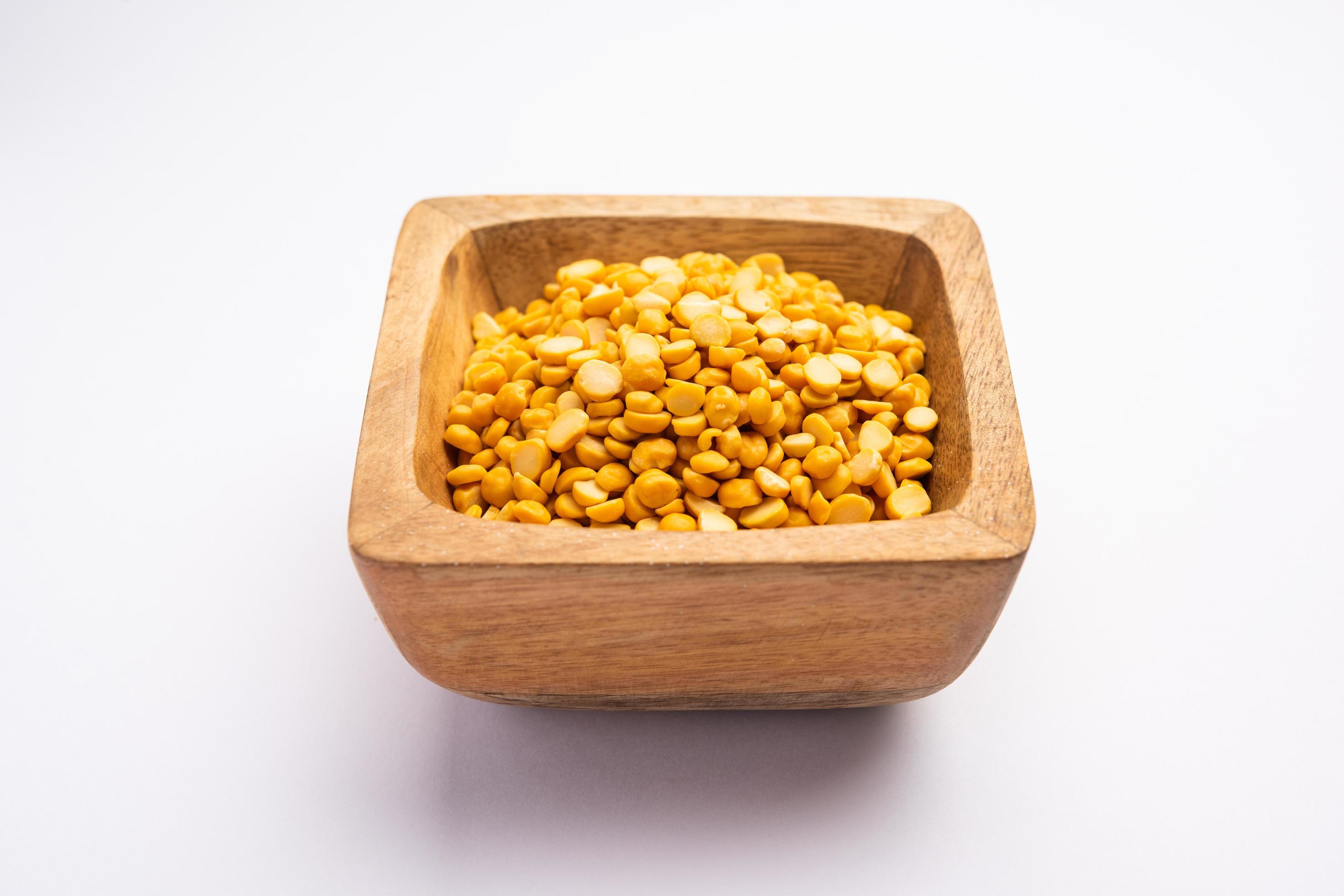 Split Chickpea Also Know as Chana Dal, Yellow Chana Split Peas, Dried