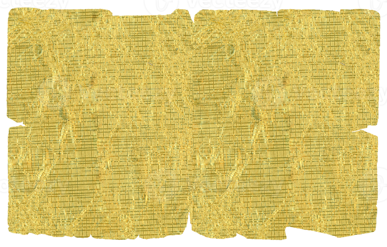 feuille d'or parchemin transparent png