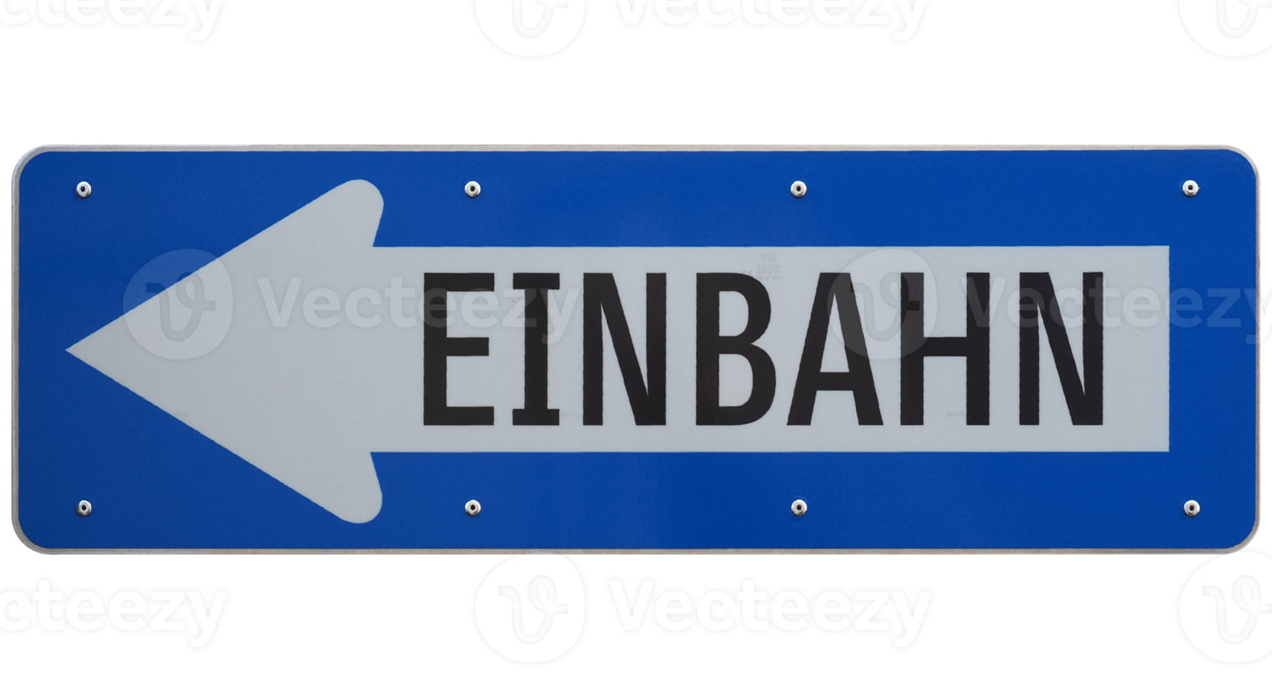 German one way street sign transparent PNG, left arrow png