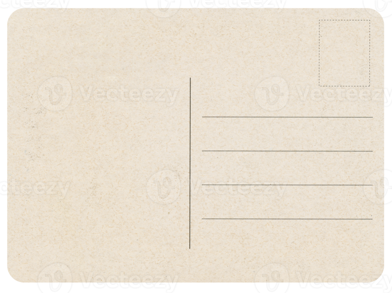 blank post card transparent PNG