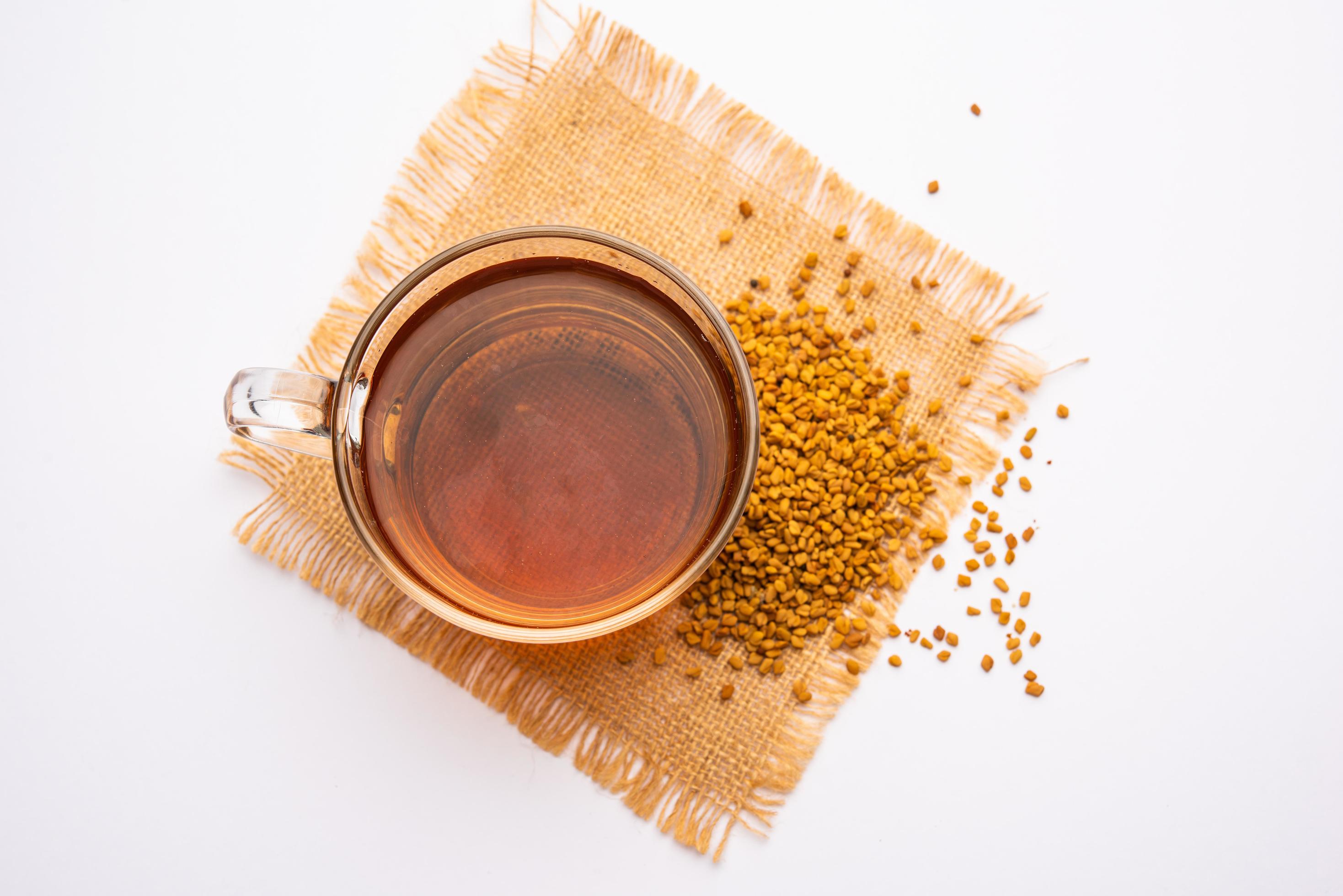 Fenugreek Seeds or Methi Dana drink by soaking it in water overnight