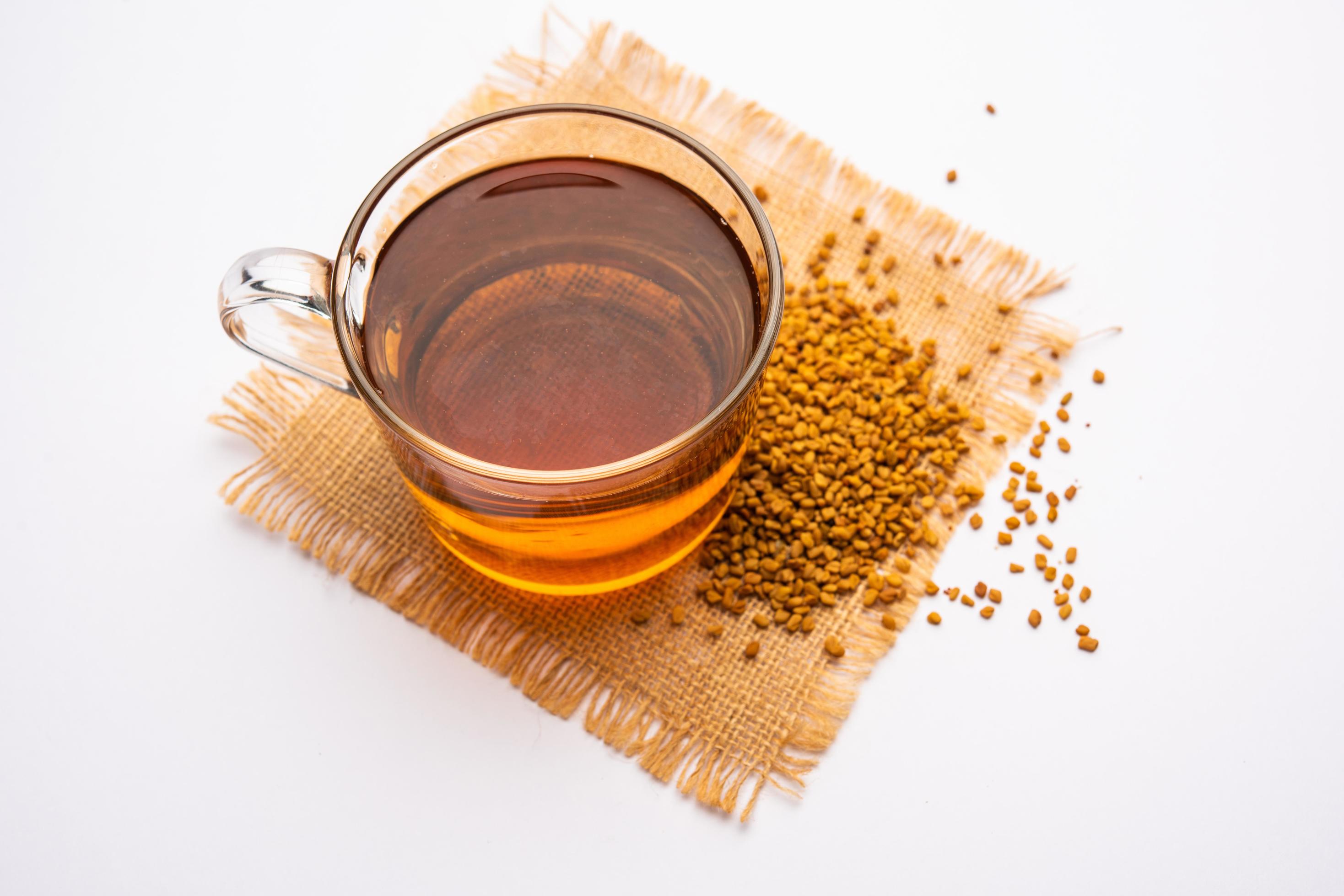 Fenugreek Seeds or Methi Dana drink by soaking it in water overnight