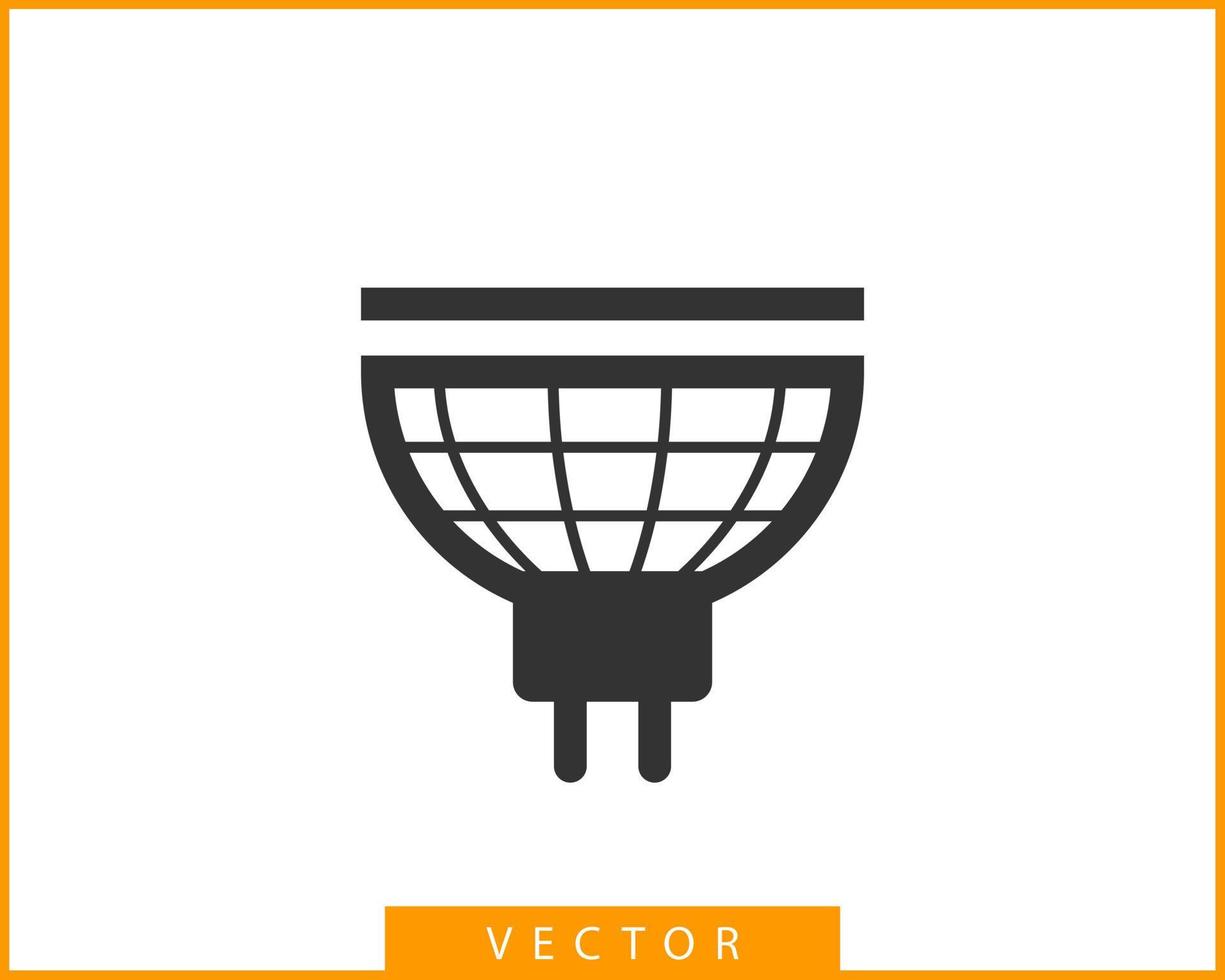 Light bulb icon vector. Llightbulb idea logo concept. Lamp electricity icons web design element. Led lights isolated silhouette. vector