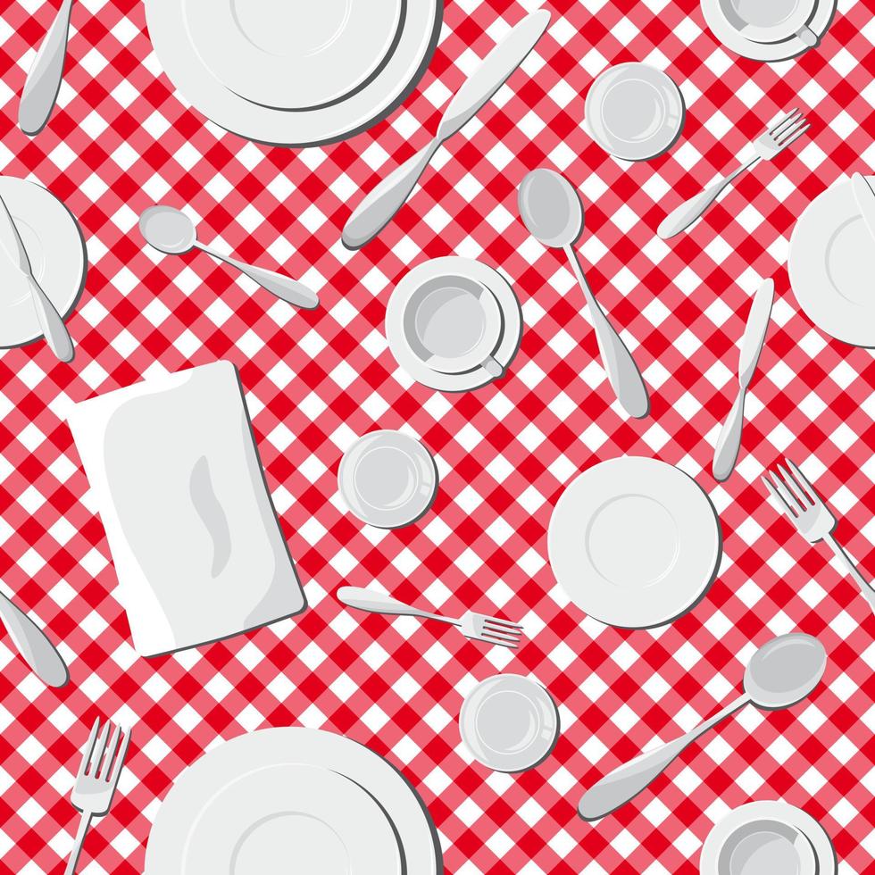platos de patrones sin fisuras vector