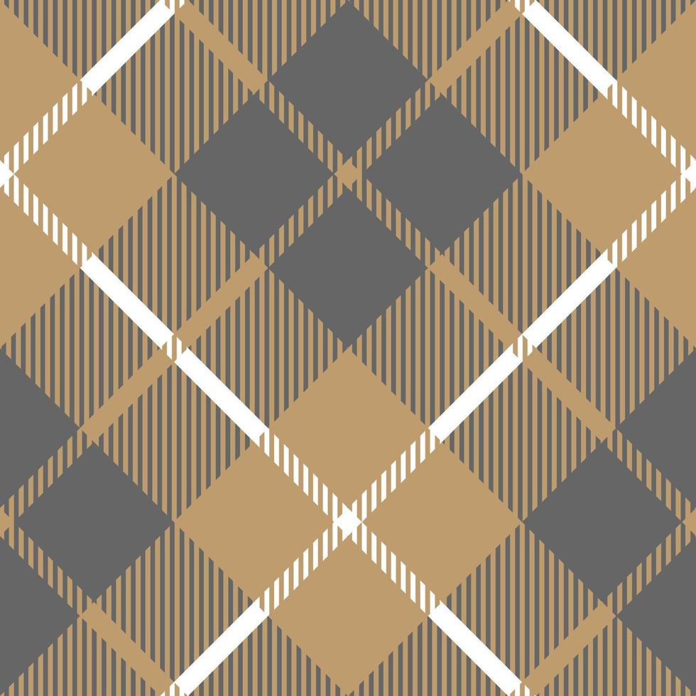 Gold platinum checkered plaid seamless pattern. Vector illustration.