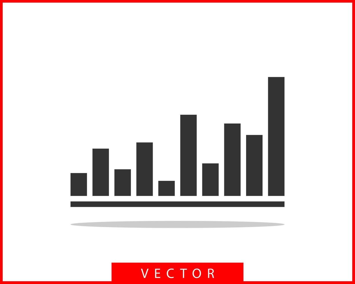 tablas y gráficos vectoriales. plantilla de icono de diagrama. vector