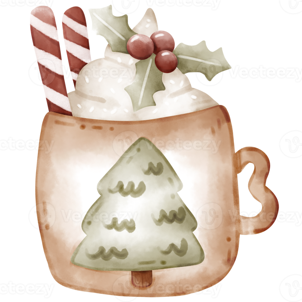 christmas coffee mug png