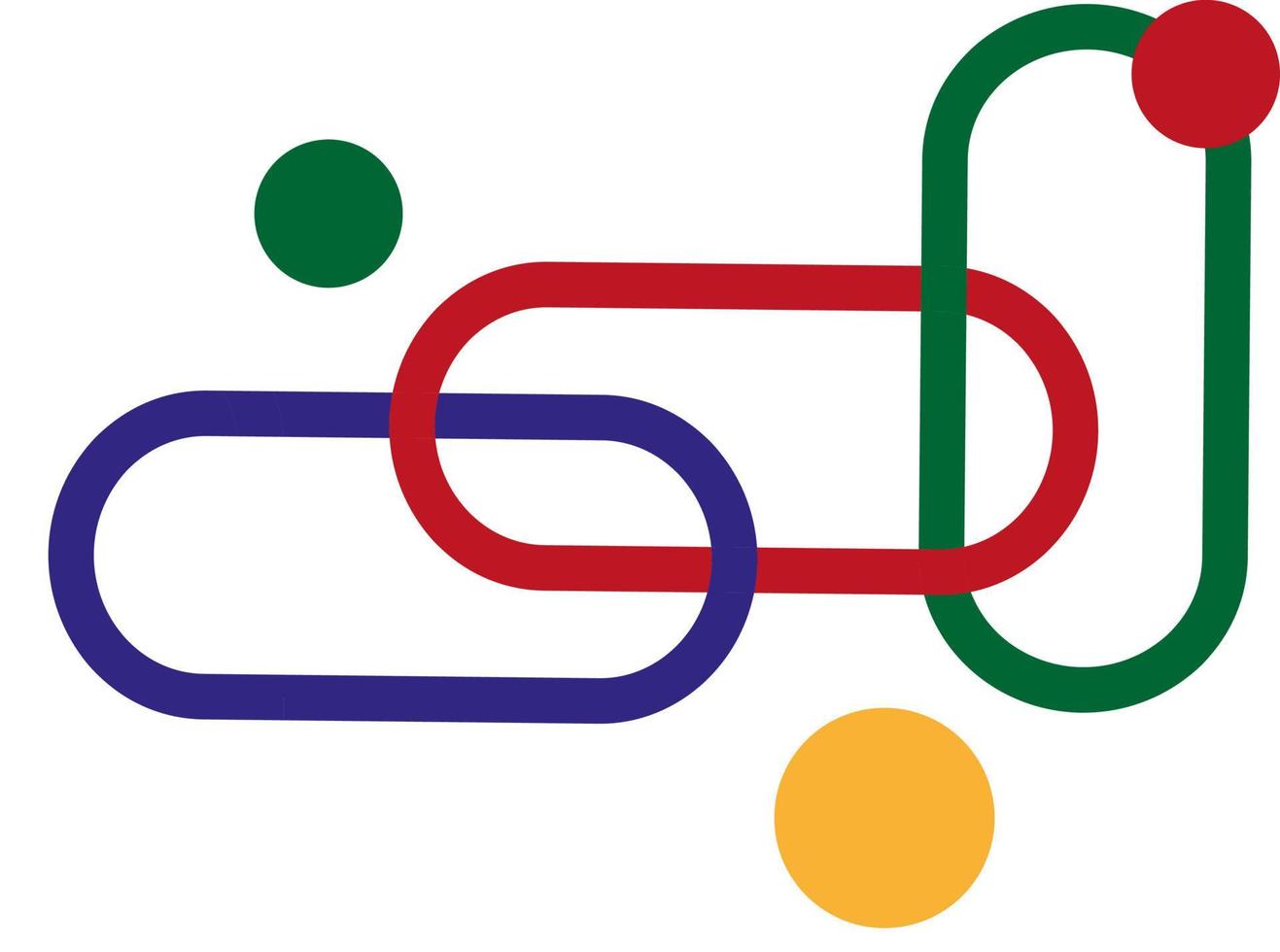 Horizontal and vertical figures logo, illustration, vector on a white background.