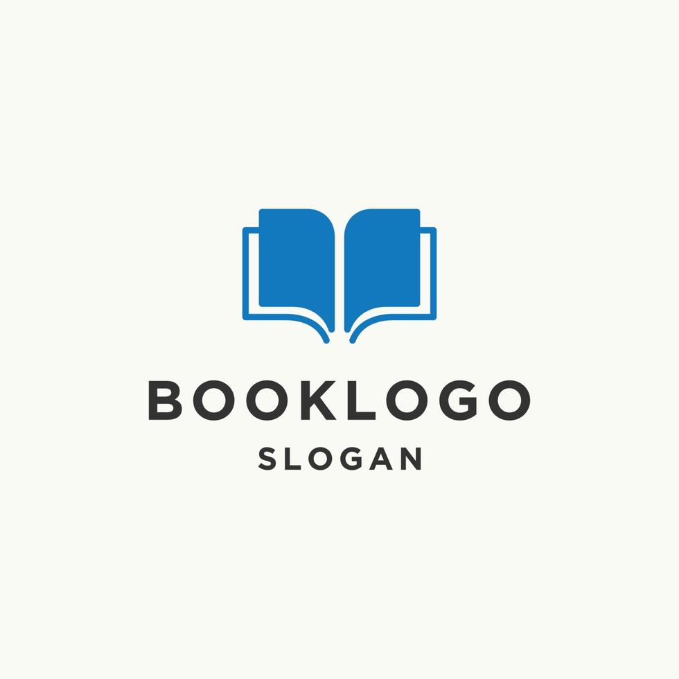 plantilla de diseño de icono de logotipo de libro vector