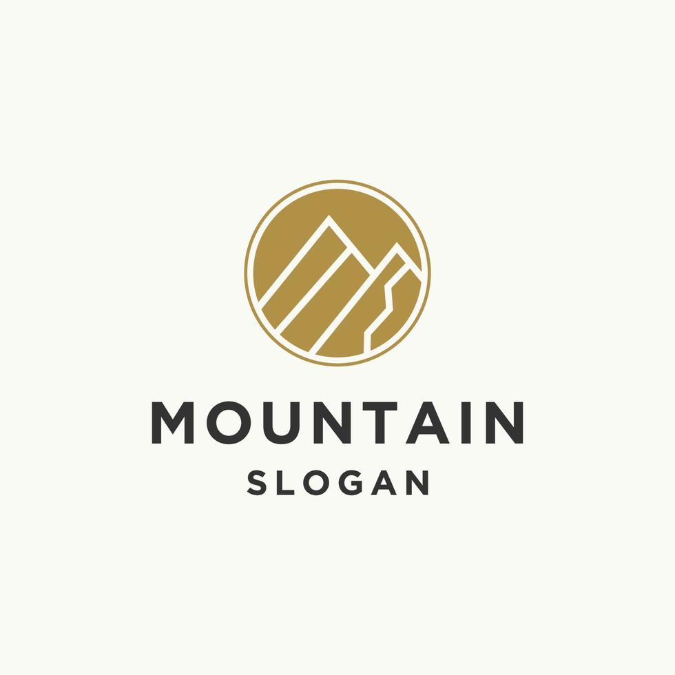 Mountain logo template vector illustration design