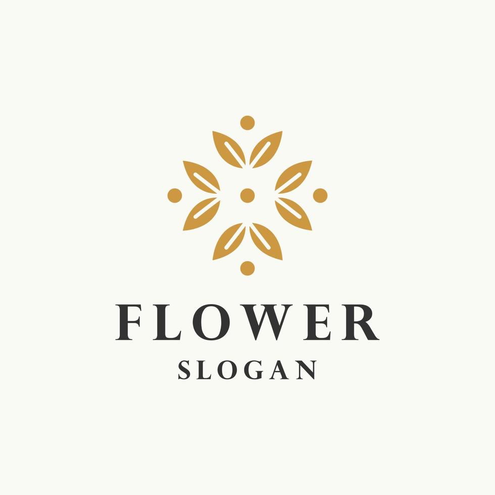 Flower logo icon design template vector illustration