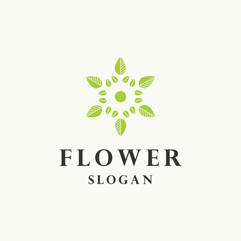 Flower logo icon design template vector illustration