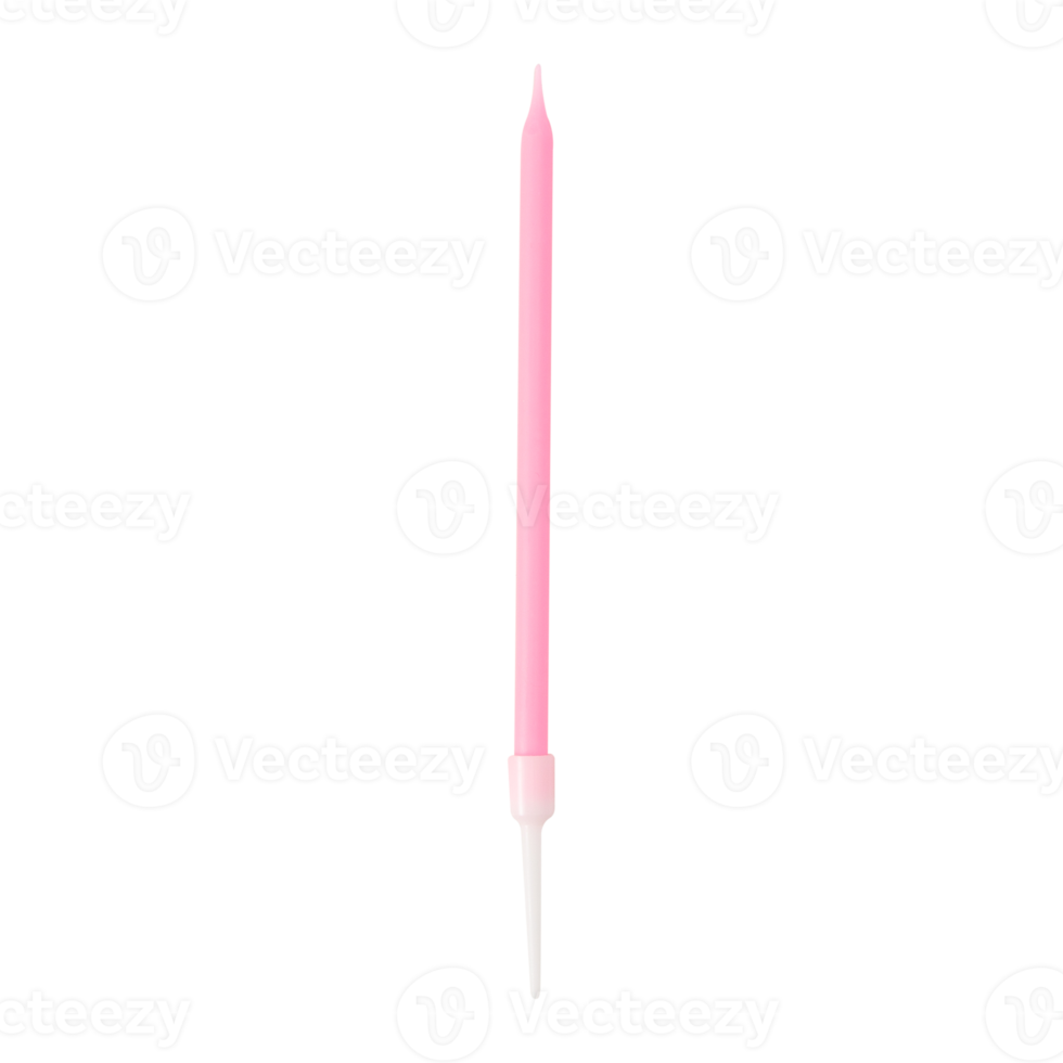 Party candle cutout, Png file
