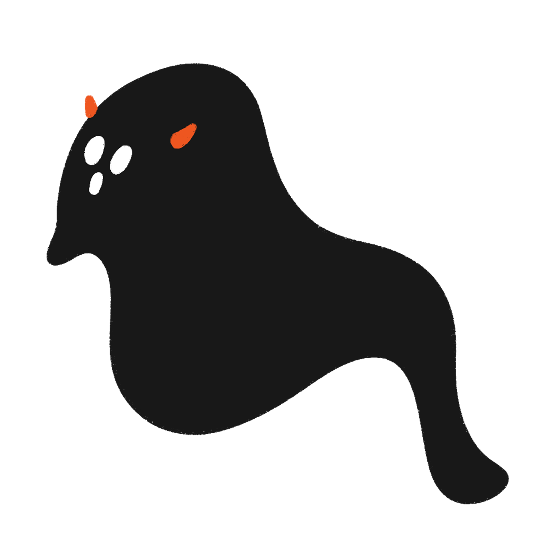 Ghost Halloween Sticker 13755876 PNG