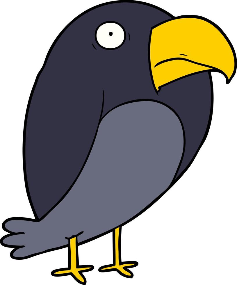 pájaro lindo de dibujos animados vector