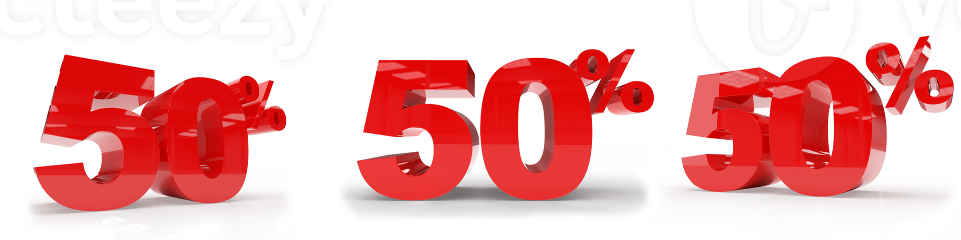 3D Rendering Asset Discount 50 Percent png