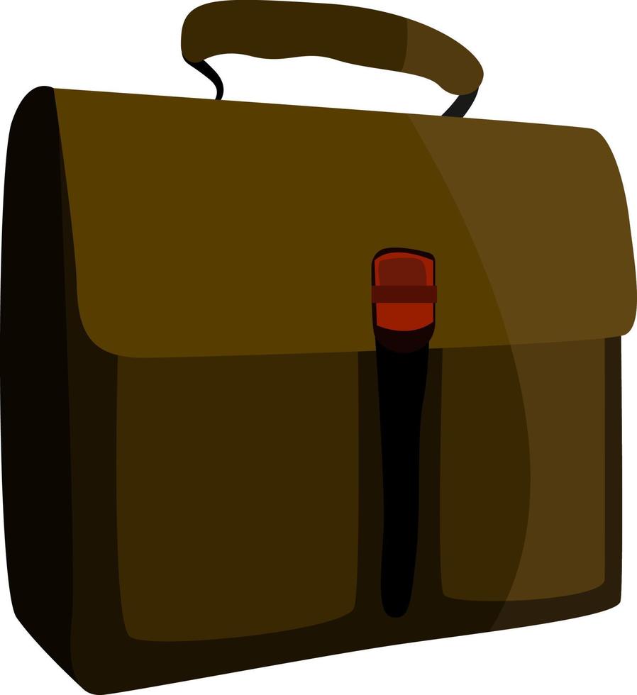 bolsa de trabajo, ilustración, vector sobre fondo blanco.