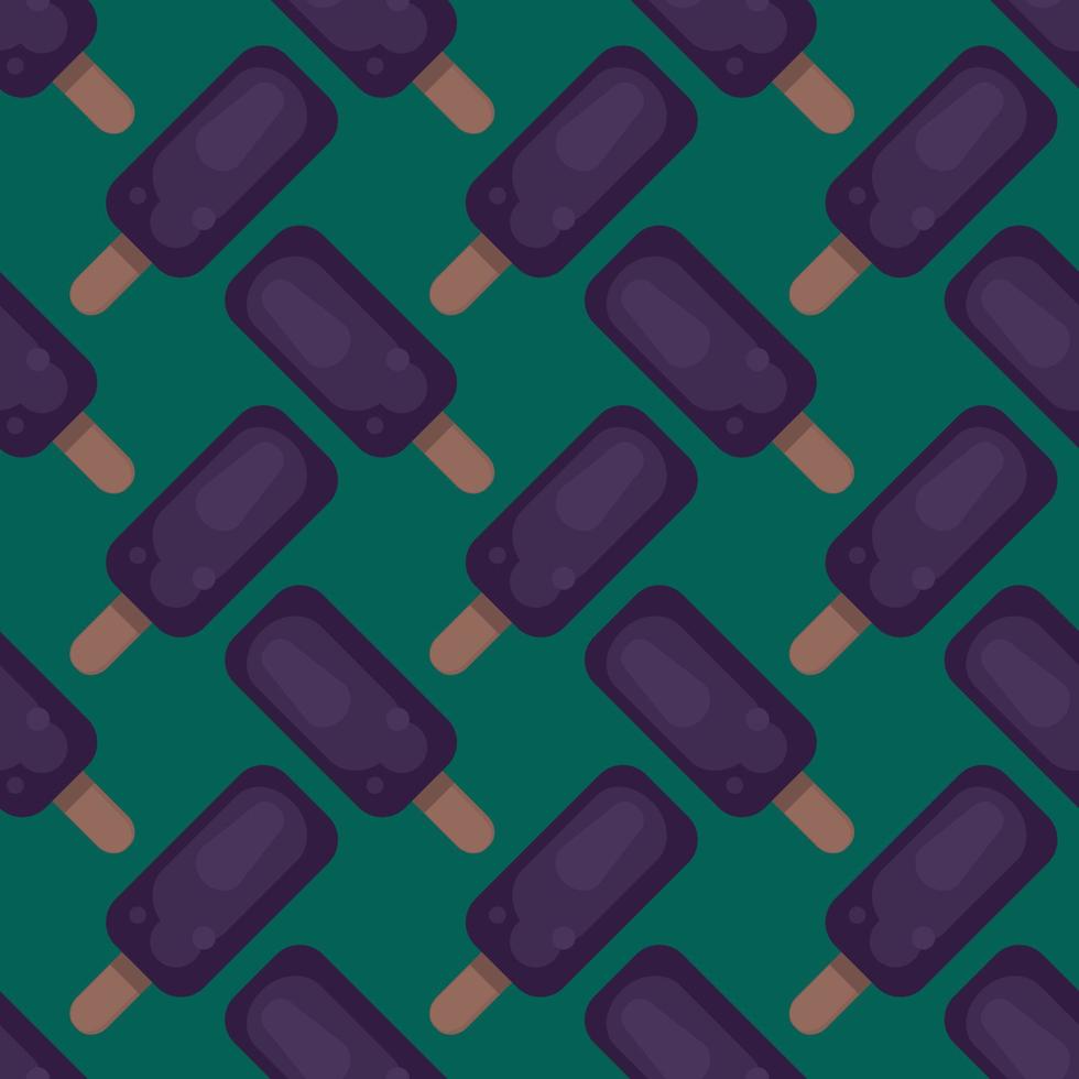 Ice cream pattern , illustration, vector on white background