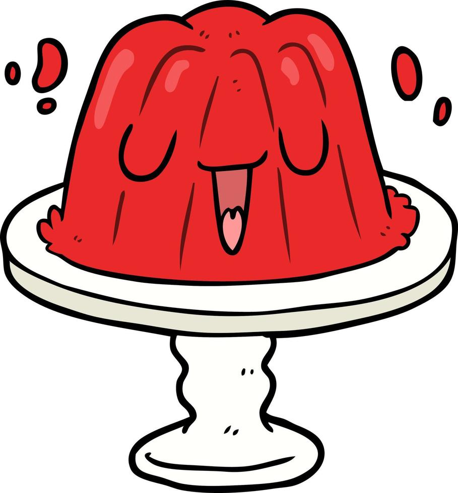 Cartoon cute jelly vector