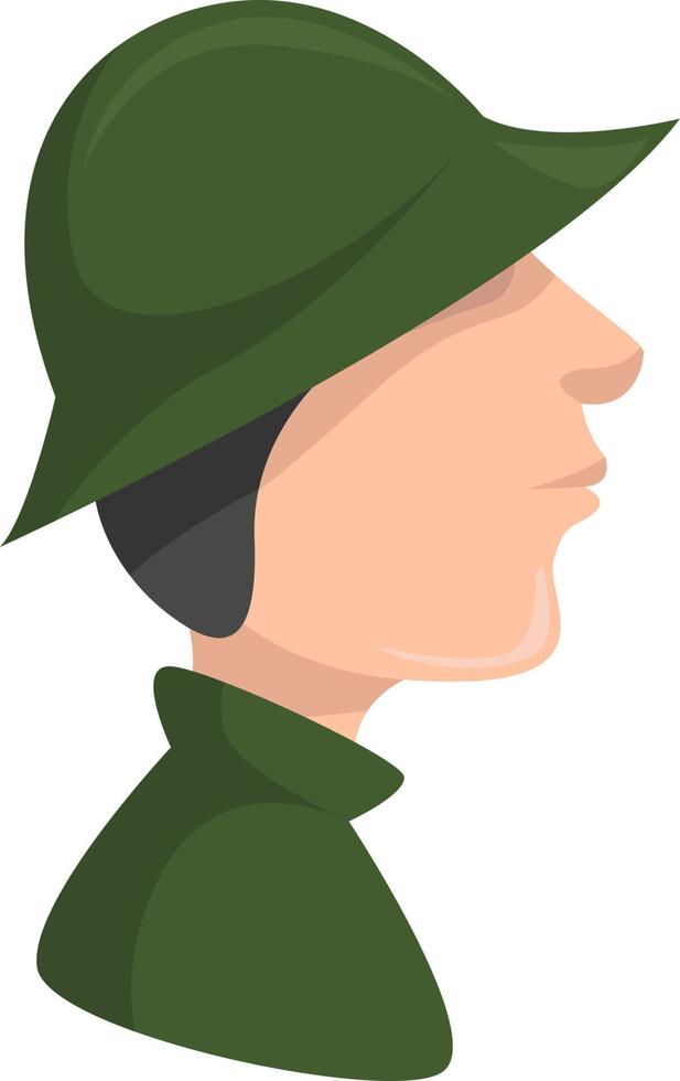 sombrero verde, ilustración, vector sobre fondo blanco