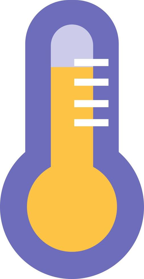 Hot temperature meter, illustration, vector on white background.