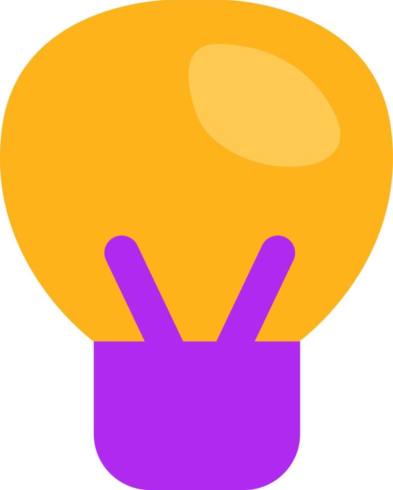 Chemistry lightbulb, illustration, vector on a white background.