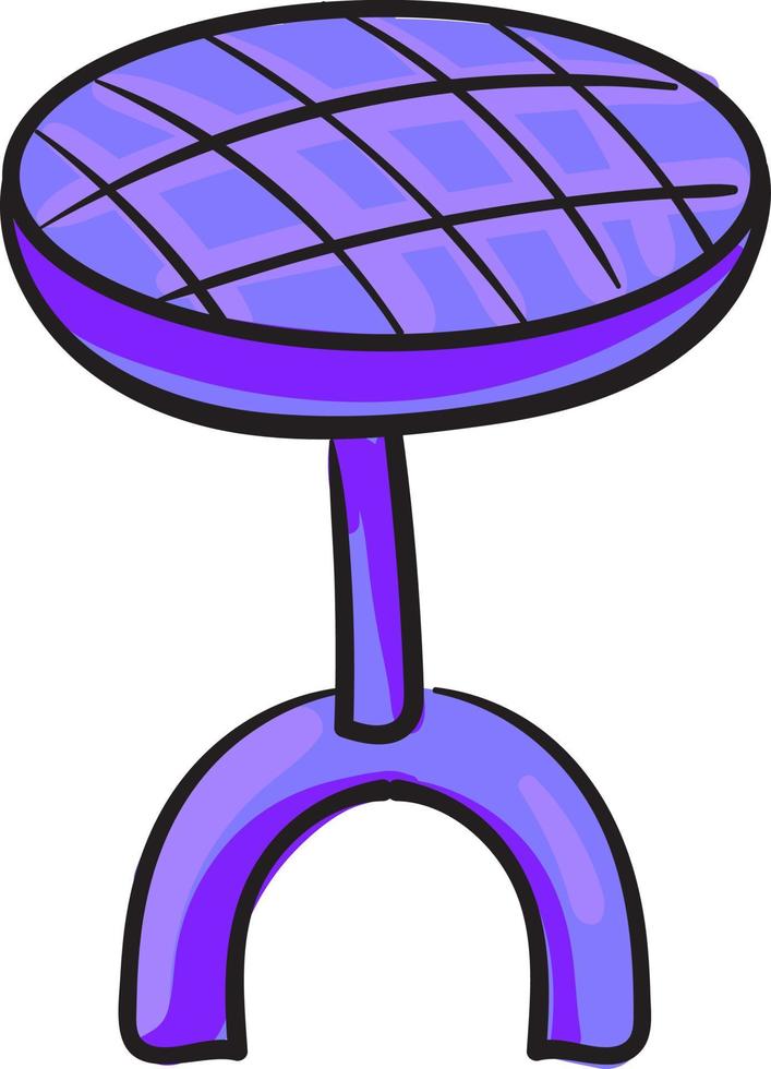 Small purple chair, illustration, vector on white background