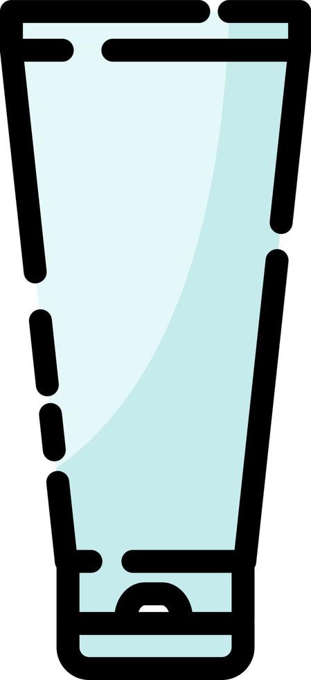 Dental toothpaste, illustration, vector on a white background.
