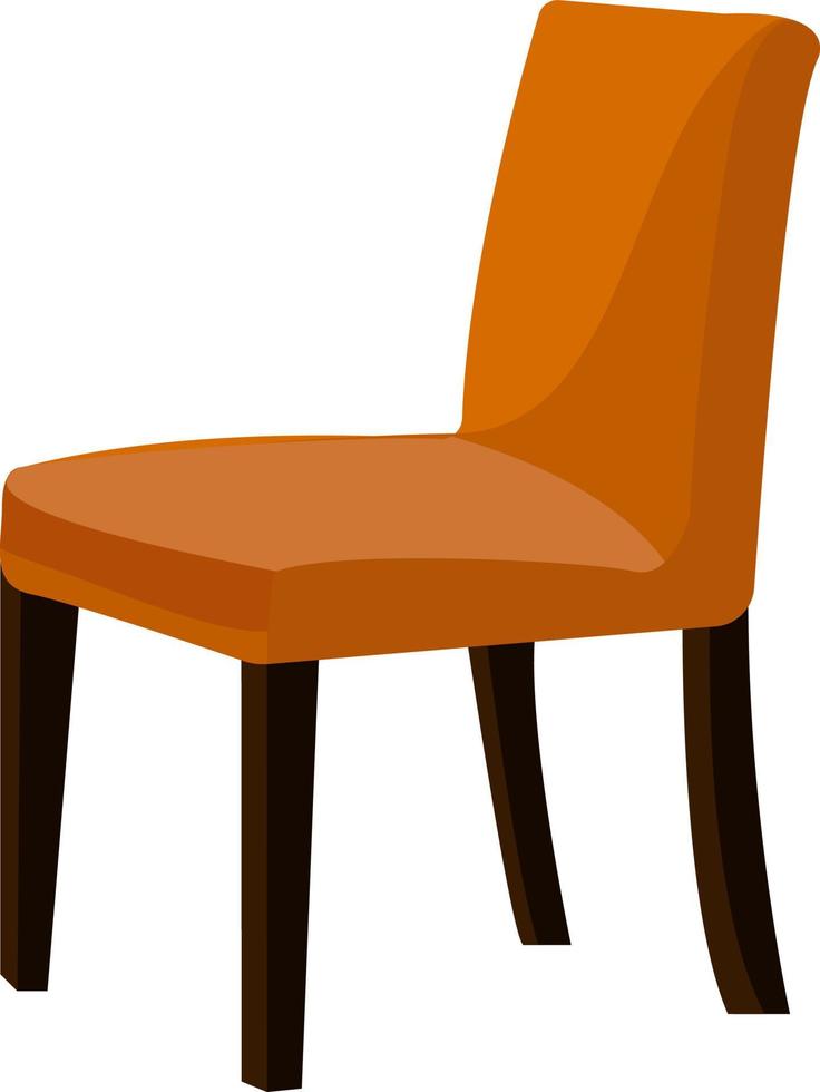 Modern chair, illustration, vector on white background