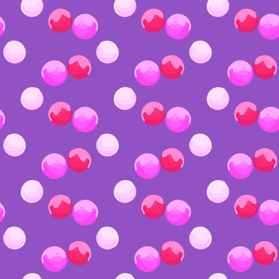 Sweet Ice cream ,seamless pattern on purple background. vector