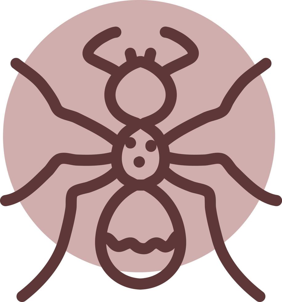 hormiga voladora, ilustración, vector sobre fondo blanco.