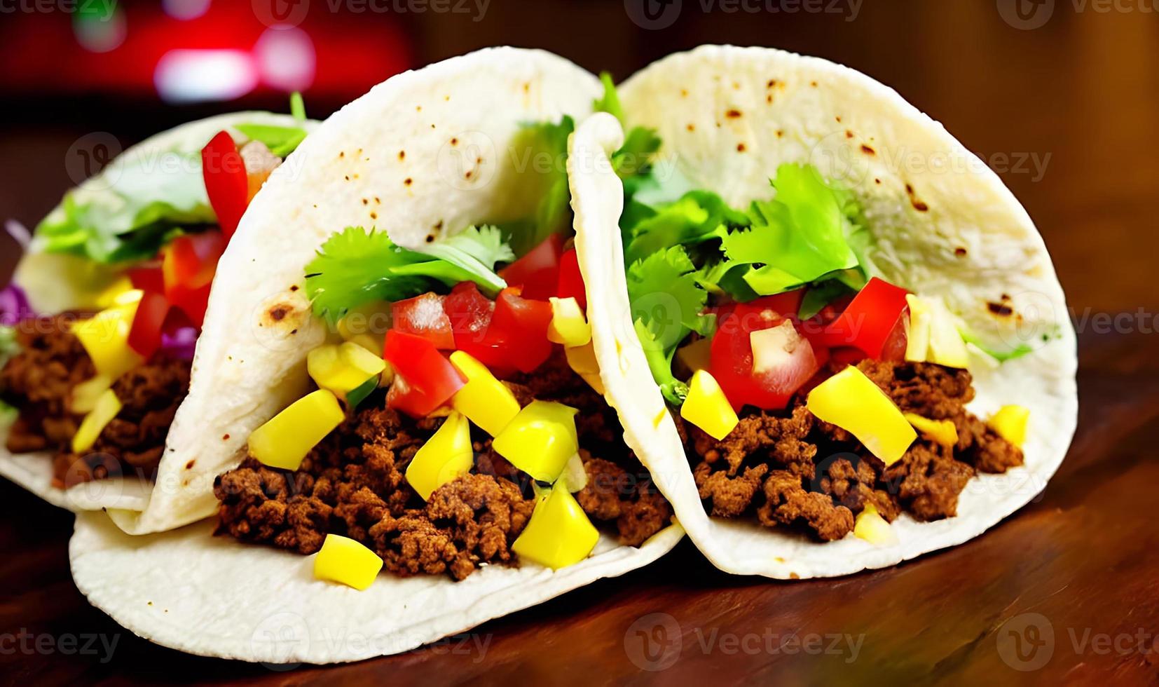 deliciosos tacos de comida mexicana. foto