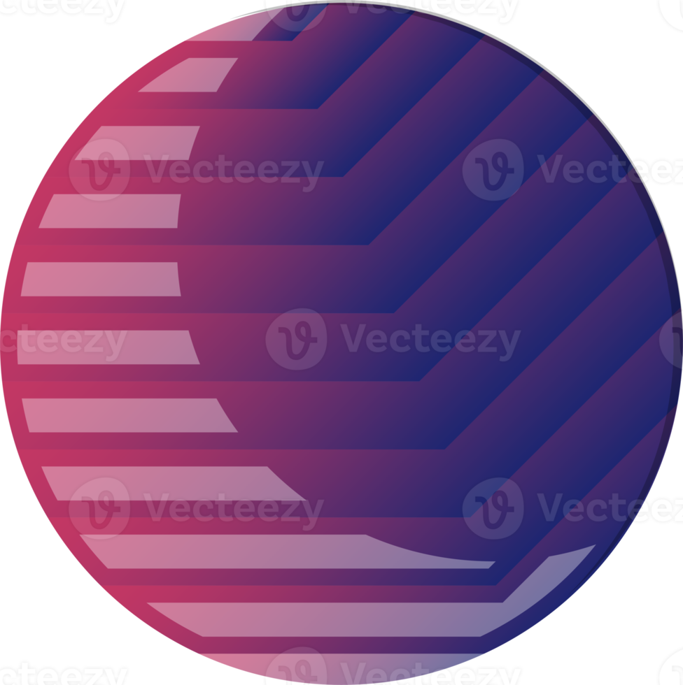 Abstract circle and line logo illustration in trendy and minimal style png