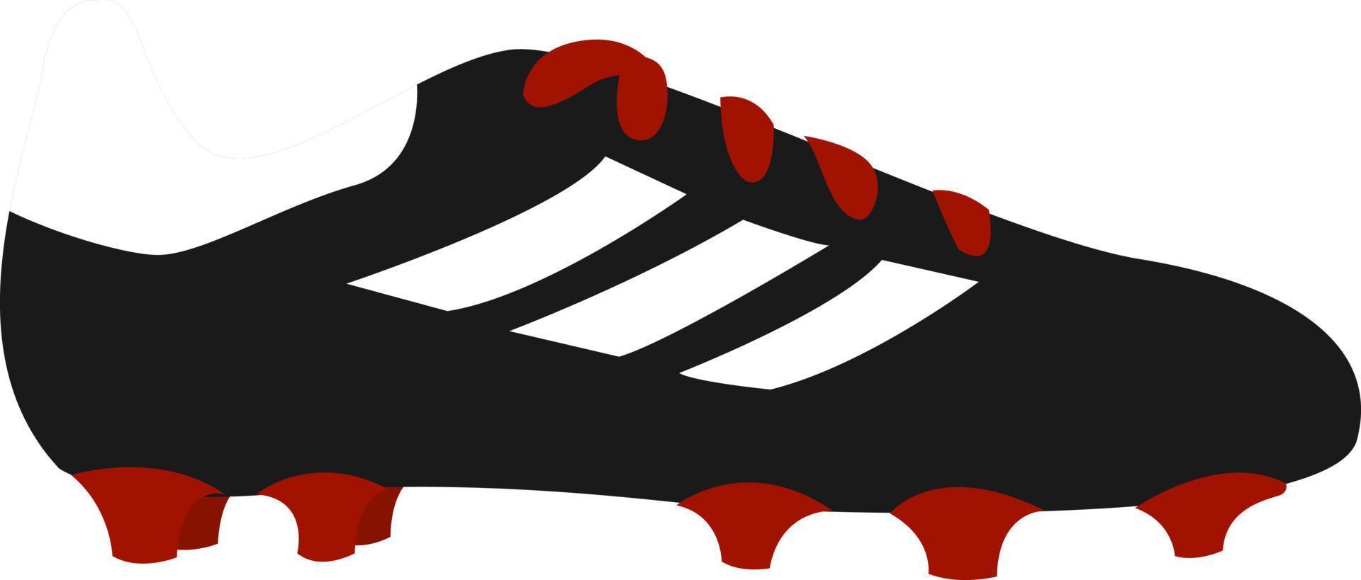 Football cleats, illustration, vector on white background.