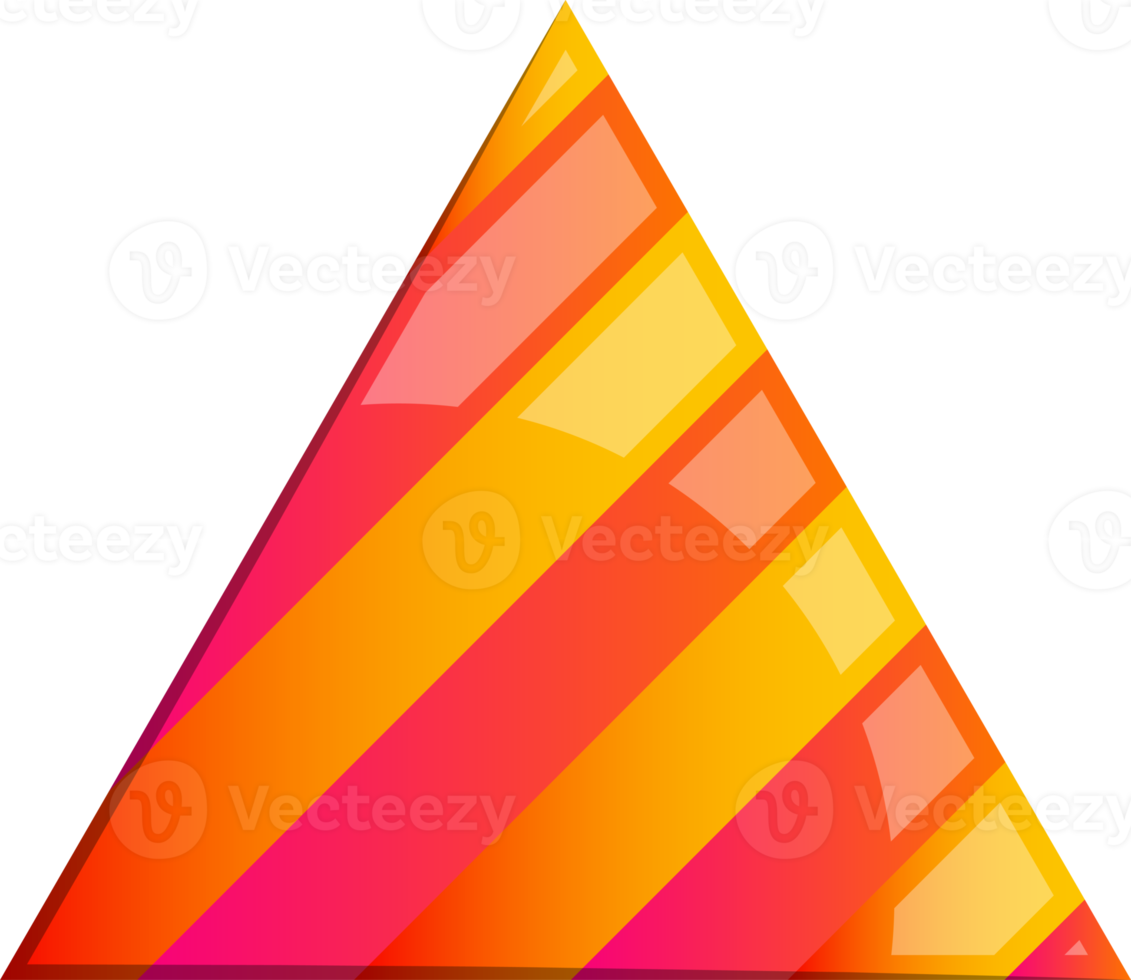 Abstract triangle mountain logo illustration in trendy and minimal style png