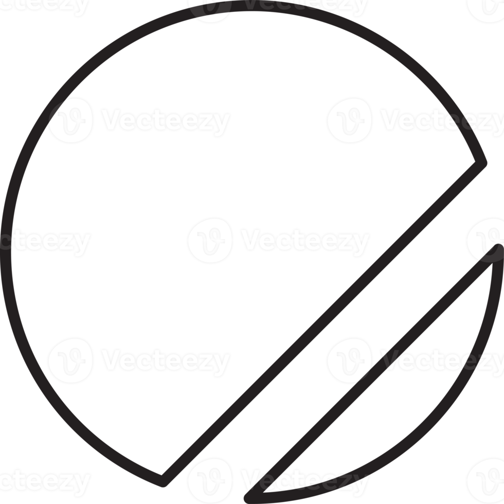 Abstract circle and line logo illustration in trendy and minimal style png