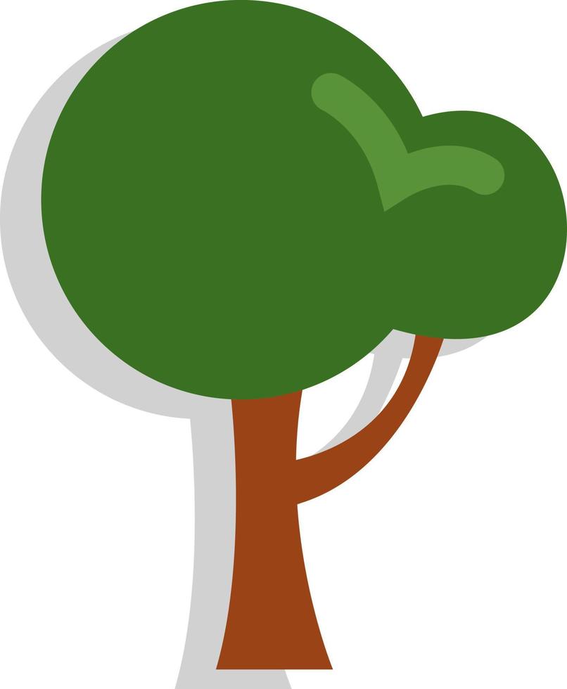 Farm tree, illustration, vector, on a white background. vector