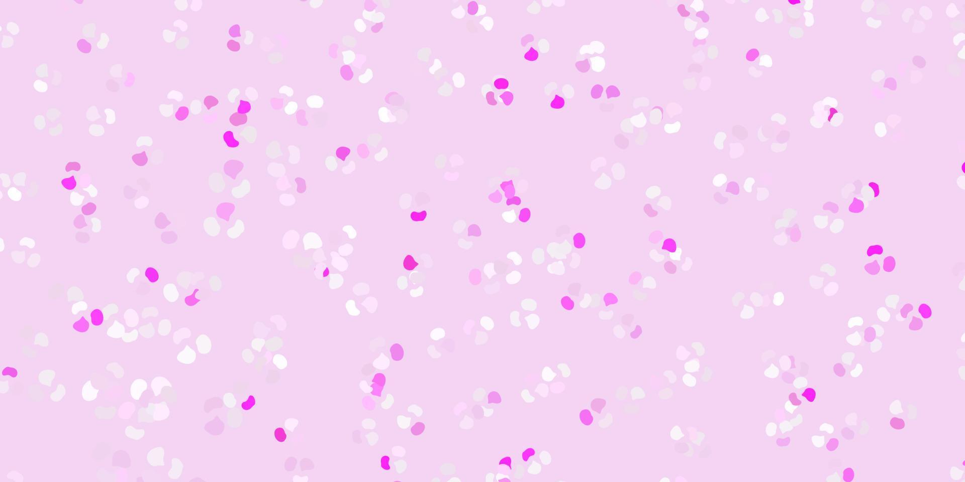 Light pink, yellow vector backdrop with chaotic shapes.