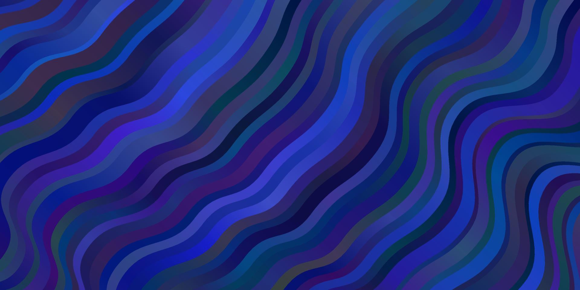 Dark BLUE vector background with wry lines.