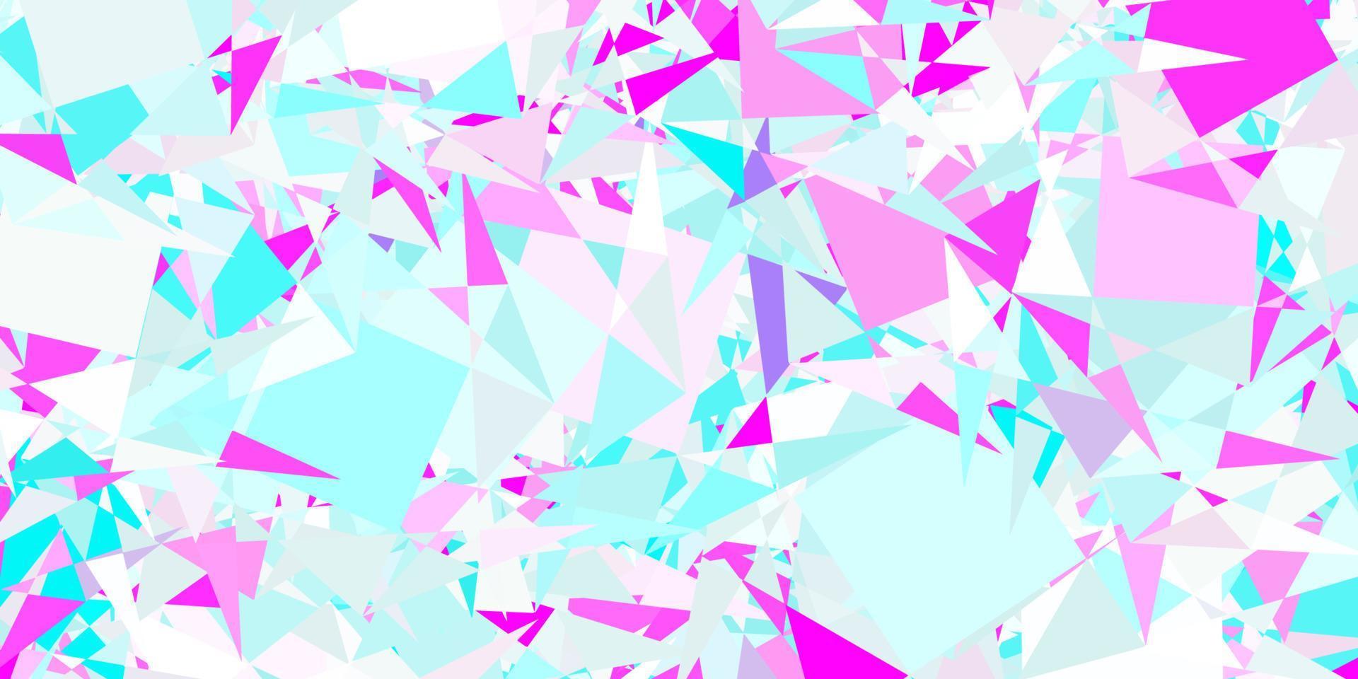 Light Pink, Blue vector background with polygonal forms.