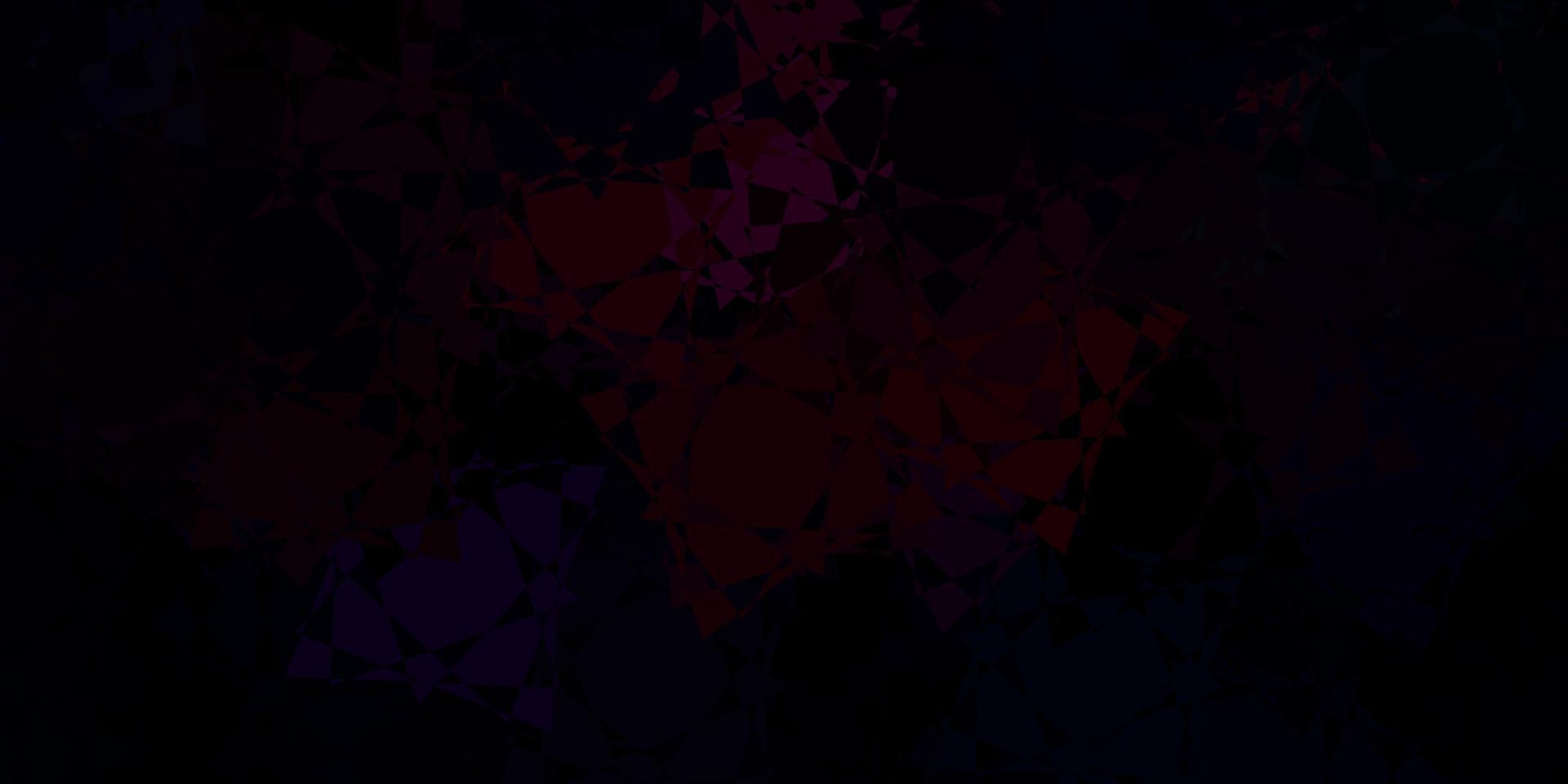 Dark Pink, Red vector layout with triangle forms.