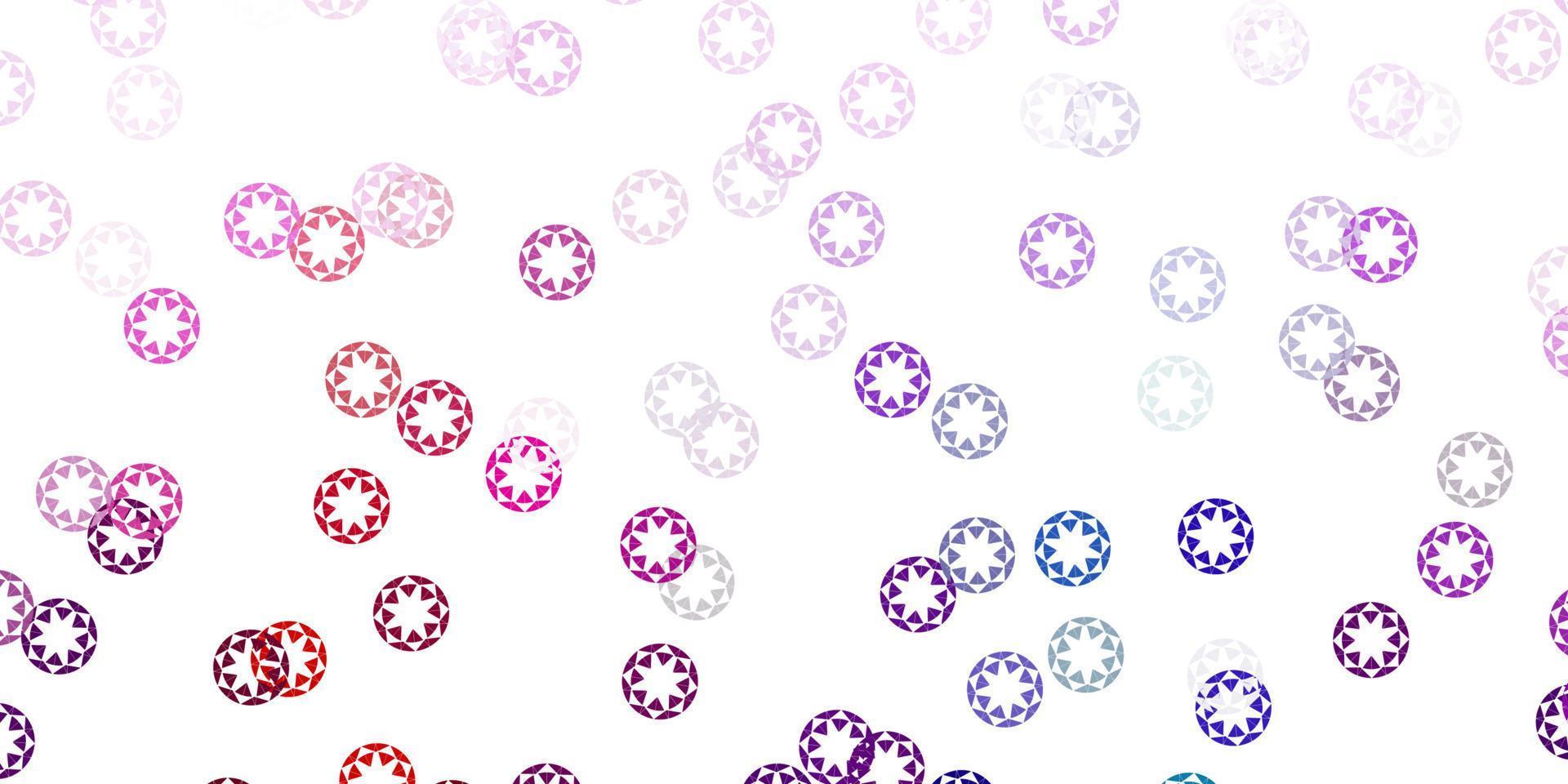 Light pink, green vector pattern with spheres.