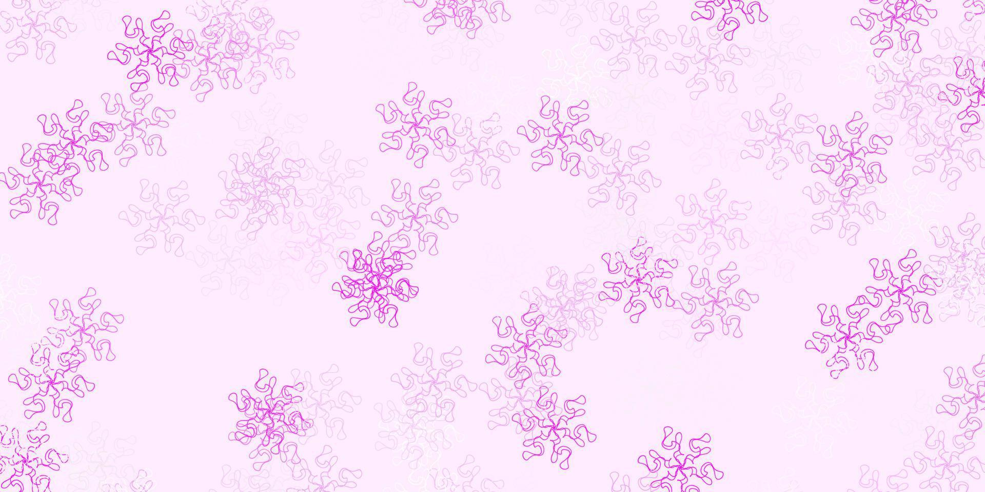 Light pink vector natural layout with flowers.