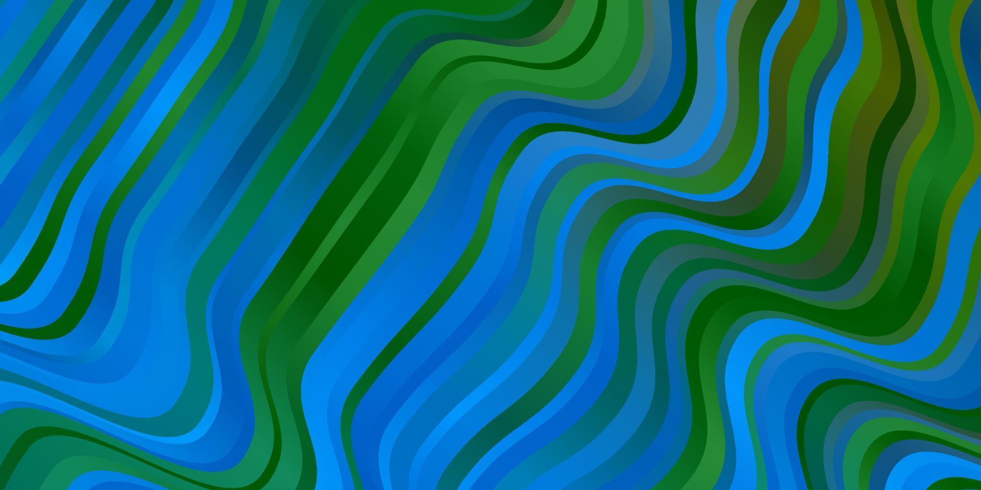 Fondo de vector azul claro, verde con líneas.