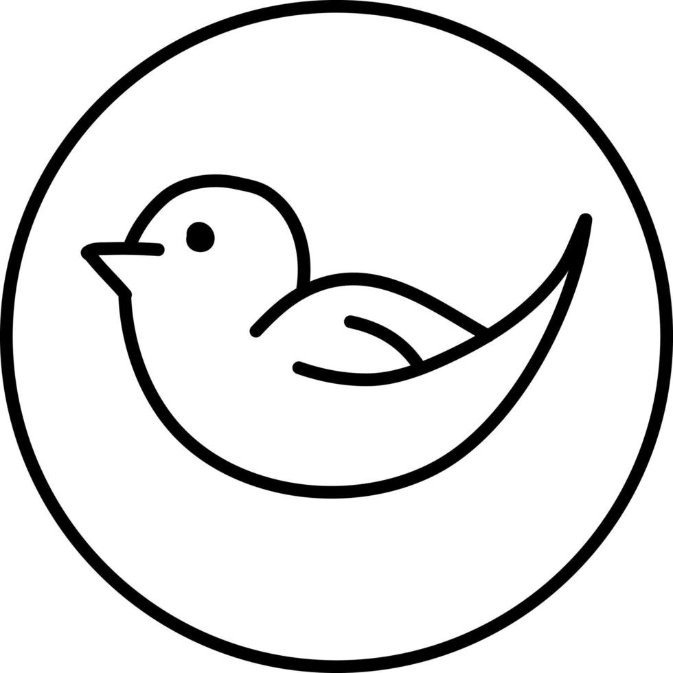Thrush bird, illustration, on a white background. vector