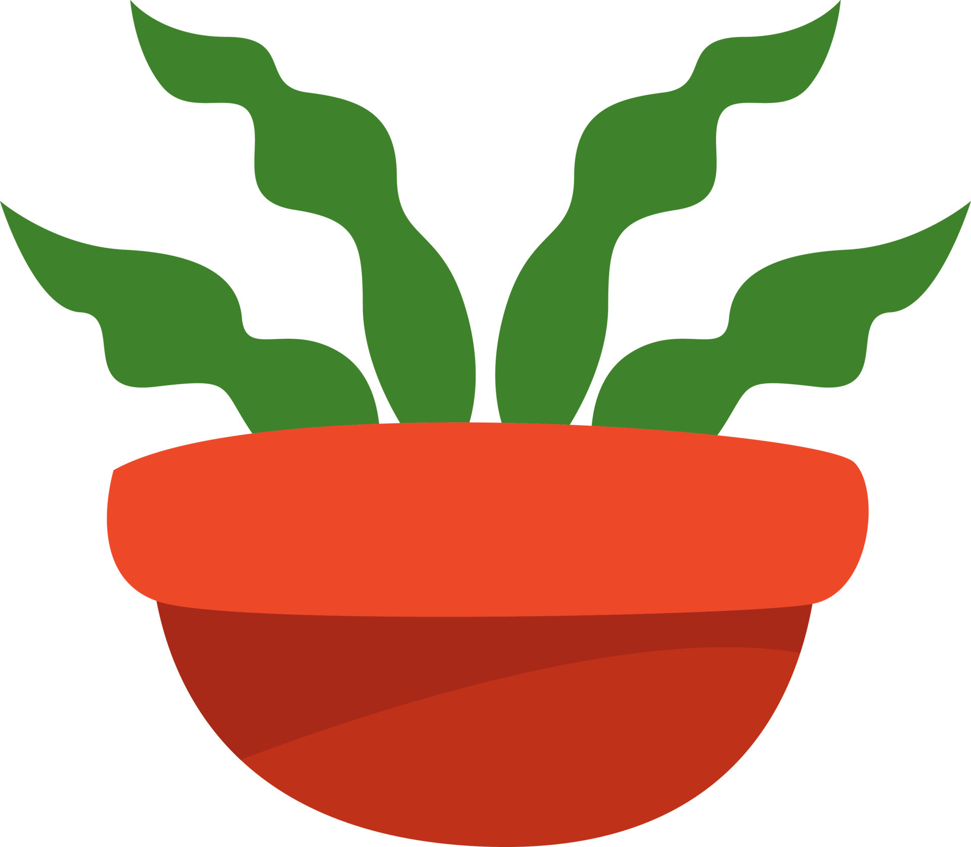 Birds nest fern, illustration, vector on a white background. 13758946 Vector Art at Vecteezy