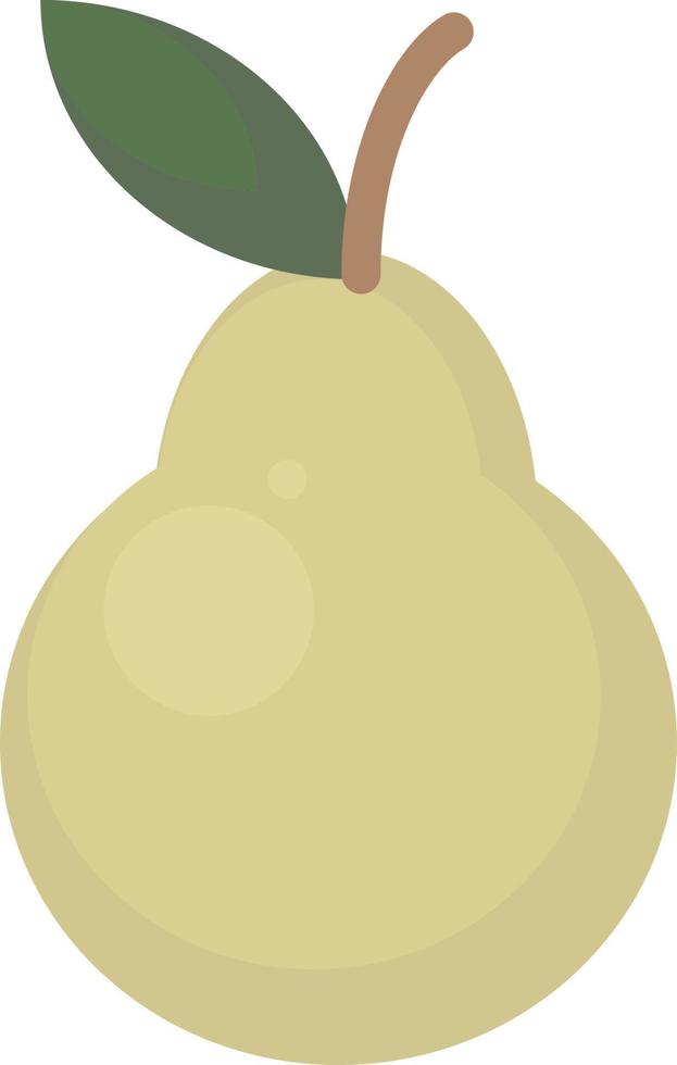 Fresh pear, illustration, vector on white background.