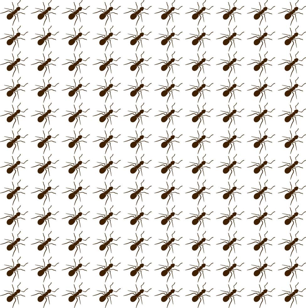 Ants wallpaper, illustration, vector on white background.